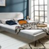 Moderní sametová postel – La Paris Silver