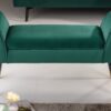 Luxusní sametová lavice zelená – Lars II