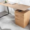 Elegantní dřevěný psací stůl – Blanc