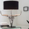 Luxusní stolní lampa stříbrná – Toro