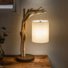 Designová dřevěná stolní lampa – Persei