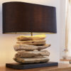 Designová dřevěná stolní lampa – Áres