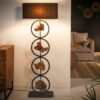 designová dřevěná stojací lampa – Olixe
